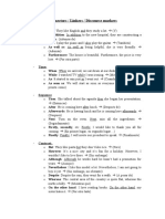 Connectors / Linkers / Discourse Markers: - Addition