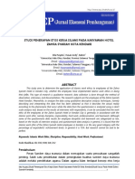 Jurnal Studi Penerapan Etos Kerja Islami Pada Karyawan Hotel Salinan