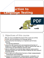 Introduction To Language Testing
