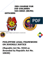 Philippine Legal Framework On Juvenile Justice