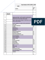 Gap Analysis 11607-2 2019