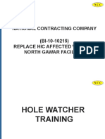 Hole Watcher Trainin G