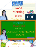 English 2 - Quarter 1 - Week3 - Common and Proper Nouns