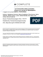 Biological Activity of Crescentia Alata (Lamiales: Bignoniaceae) Fractions On Larvae of Spodoptera Frugiperda (Lepidoptera: Noctuidae)