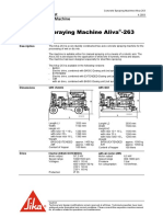 Technical Data Sheet Concrete Spraying Machine