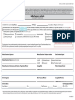 Medical Examiner's Certificate Form MCSA-5876