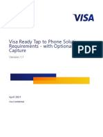 Visa Ready Tap To Phone mPOS Solution Requirements With Optional PIN Capture V.1.7