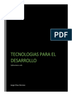 Tecnologias para El Desarrollo Web