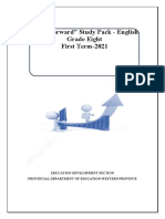 "Way Forward" Study Pack - English Grade Eight First Term-2021