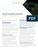 Staad Foundation Advanced: Product Data Sheet