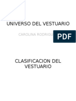 Universo Del Vestuario