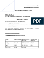 Historia de La Lengua Inglesa II SYNTAX: VERB PHRASE (TENSE, ASPECT, MOOD AND VOICE)