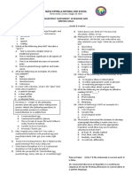 Nueva Estrella National High School Quarterly Assessment in Reading and Writing Skills