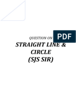 Straight Line & Circle Only Question