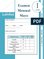 1er Grado - Examen Mensual Mayo (2020-2021)