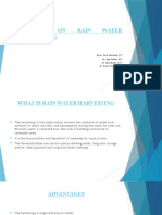 Project On Rain Water Harvesting