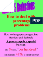 How To Deal With Percentage Problems