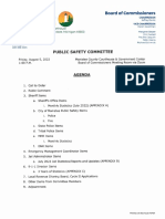 Manistee County Public Safety Committee August Agenda