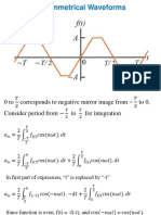 Analysis of Symmetrical Waveforms: Odd Symmetry