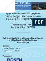 High-Resolution EMAT As A Diagnostic Tool For Analysis of SCC and Crack-Like Pipeline Defects - IOGPC2015-7940 Thomas Beuker / ROSEN Matthias Hilvert / ROSEN