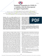 Guidelines Extracorporeal Membrane Oxygenation For COVID-19