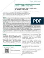 LIU - Venovenous Extra-Corporeal Membrane Oxygenation For Severe Acute