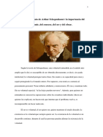 Analisis Del Pensamiento de Arthur Schopenhauer