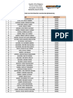 Municipal Health Office List of 5-11 Years Old For Pediatric Vaccination (Resbakuna) NO. Name AGE Barangay