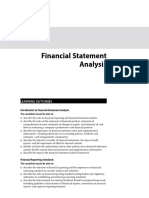 Financial Statement Analysis: Learning Outcomes