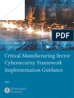 Critical Manufacturing Framework Implementation Guide 2015 508