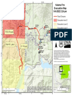 Kalama Fire Evacuation Map