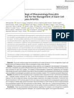 Guideline Management Giant Cell Arteritis Takayasu Arteritis 2021