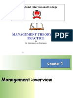 Management Theories and Practice