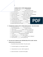 Relatives Clauses I