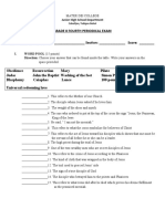 Grade 8 - Christian Living 4TH Quarter