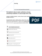 Perceptions About Water Pollution Among University Students: A Case Study From Iraq