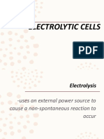 2 Electrochemistry (Electrolytic Cells)