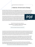 Europeans Vs Native Americans Essay Example - Hstreasures