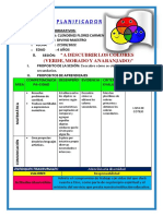 Planificador "A Desubrir Los Colores (Verde, Anaranjado y Morado) " 4 Años