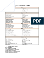 Vocab Listening Part 1