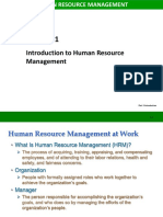 01 Introduction To HRM