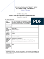 Asiin - Syllabus - Management Information System