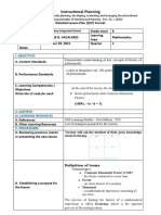 Lesson Plan in Mathematics 8