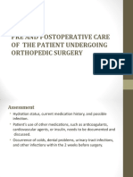 Preoperative Care of The Patient Undergoing Orthopedic Surgery