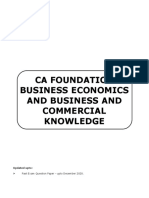 CA Foundation Eco & BCK English Book