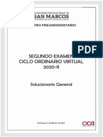 Solucionario General 2do Examen Ciclo Ordinario 2020-II