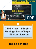 Class 12 The Last Lesson