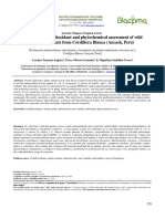 Antimicrobial, Antioxidant and Phytochemical Assessment of Wild Medicinal Plants From Cordillera Blanca (Ancash, Peru)