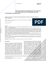 A Eficácia Da Estimulação Elétrica Funcional para o Tratamento Da Subluxação Do Ombro e Dor No Ombro em