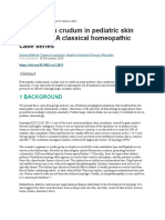 Antimonium Crudum in Pediatric Skin Conditions